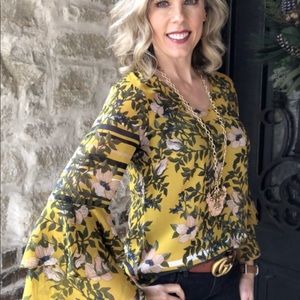 Cabi Scene Floral Blouse